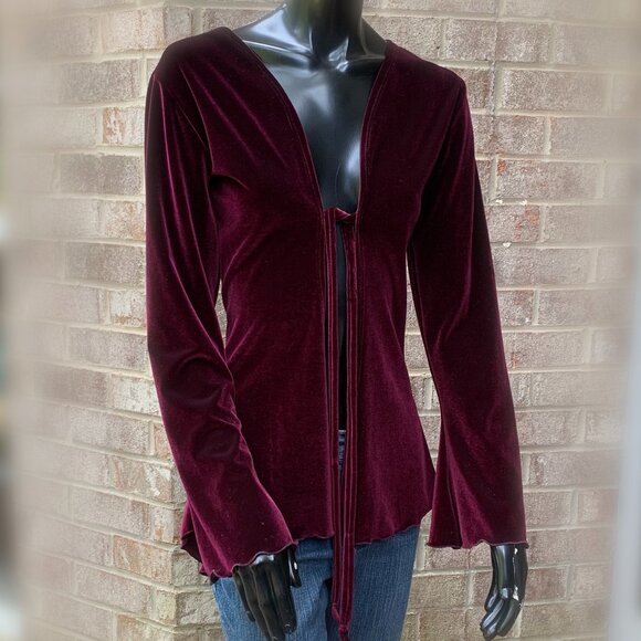 Fairy Flair Velour Long Sleeve Bell Cuff Pixie Robe Sz XS - Picture 2 of 16